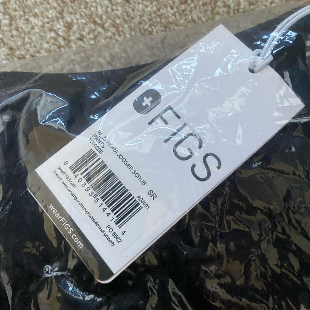 Figs Black Jogger Scrub Pants